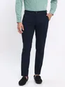White and Pista Green Shirt with Midnight Blue Chinos: Pack of 3