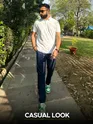 White Polo T-shirt with Midnight Blue Chinos: Pack of 2