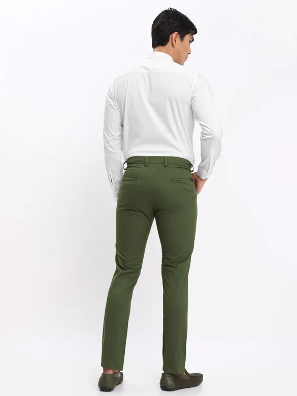 White Shirt with Sage Green Chinos: Pack of 2