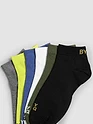 Black Solid Unisex Socks
