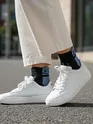 Blue Color Block Unisex Socks