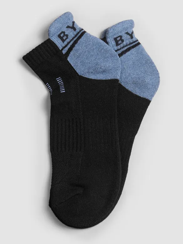 Blue Color Block Unisex Socks