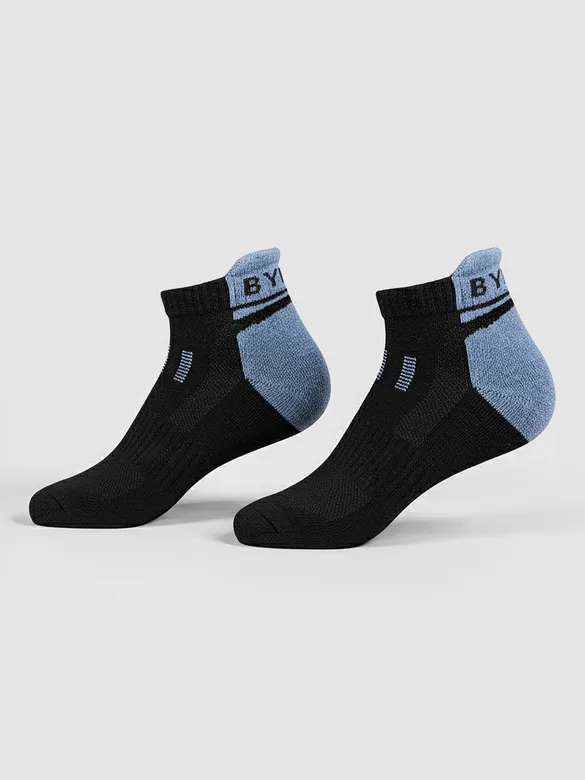 Blue Color Block Unisex Socks