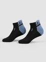 Blue Color Block Unisex Socks