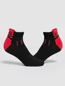 Crimson Red Color Block Unisex Socks
