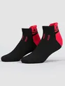 Crimson Red Color Block Unisex Socks