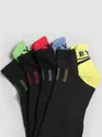 Crimson Red Color Block Unisex Socks