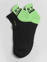 Fresh Green Color Block Unisex Socks