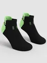 Fresh Green Color Block Unisex Socks