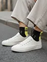 Yellow Color Block Unisex Socks