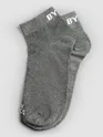 Grey Solid Unisex Socks