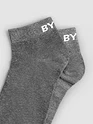 Grey Solid Unisex Socks