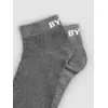Grey Solid Unisex Socks