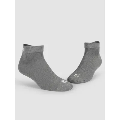 Grey Solid Unisex Socks