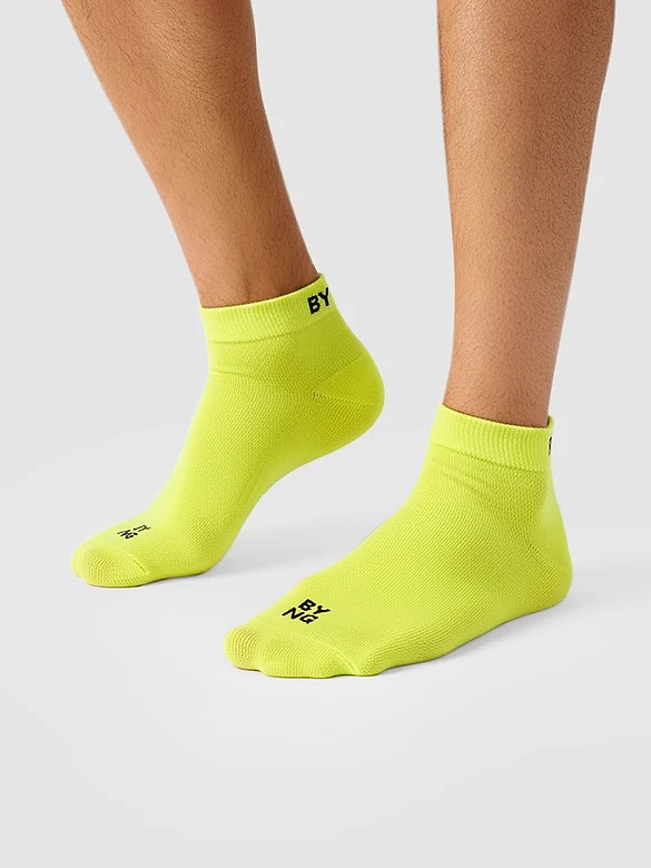 Lime Green Solid Unisex Socks