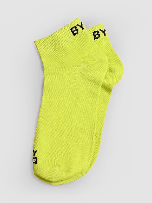 Lime Green Solid Unisex Socks