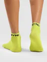 Lime Green Solid Unisex Socks