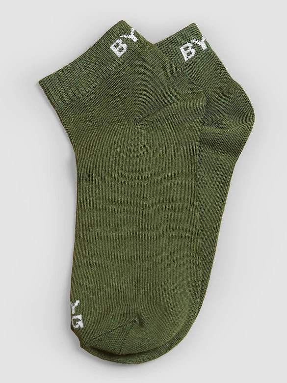 Olive Solid Unisex Socks