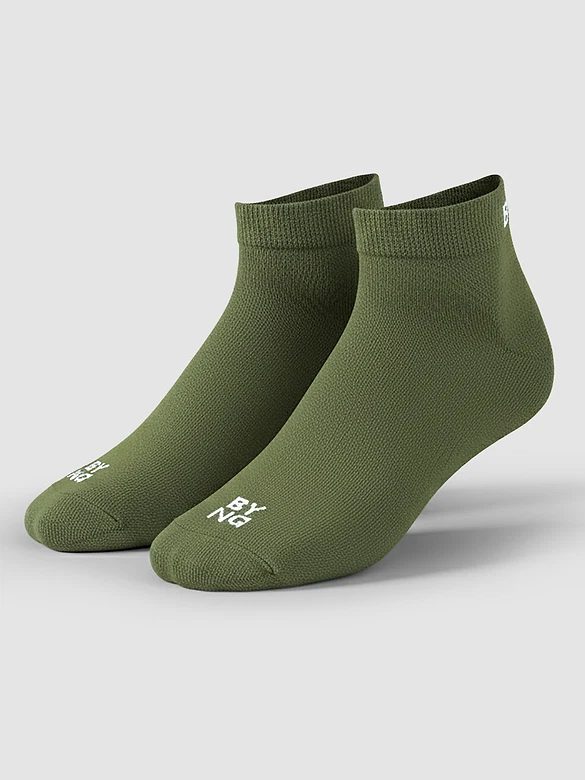 Olive Solid Unisex Socks