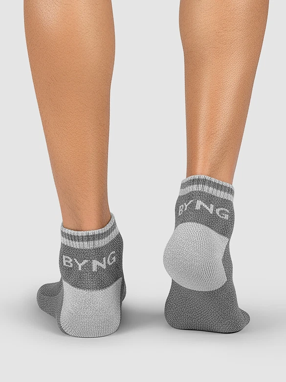 Dark Grey Striped Unisex Socks