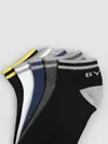 Dark Grey Striped Unisex Socks