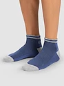 Navy Blue Striped Unisex Socks