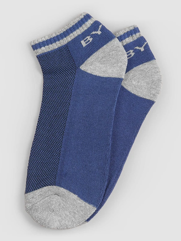 Navy Blue Striped Unisex Socks