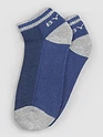 Navy Blue Striped Unisex Socks