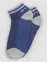 Navy Blue Striped Unisex Socks