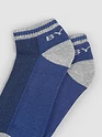 Navy Blue Striped Unisex Socks