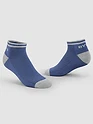 Navy Blue Striped Unisex Socks