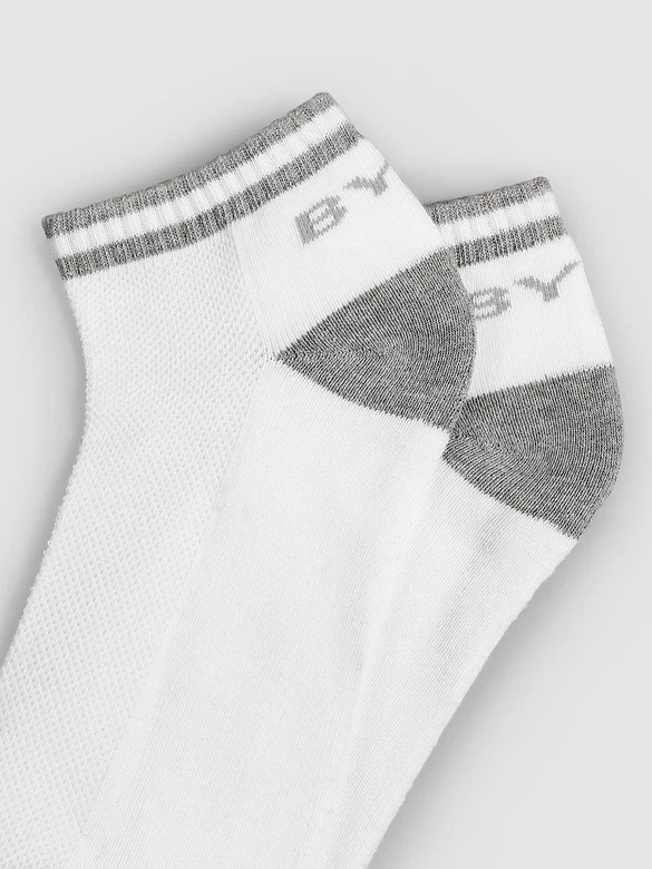 White Striped Unisex Socks