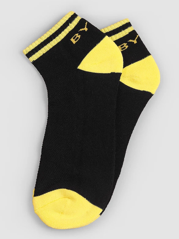Yellow Striped Unisex Socks