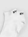 White Solid Unisex Socks
