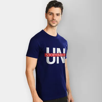 Unstoppable gym t shirts for men, 