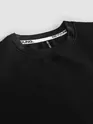 Black Jacquard Striped T-Shirt