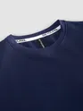 Midnight Navy Blue Jacquard Striped T-Shirt