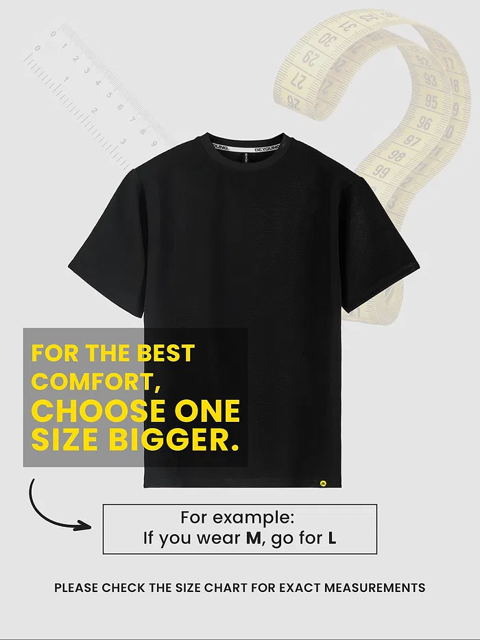 Black Jacquard Striped T-Shirt