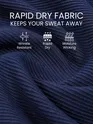 Midnight Navy Blue Jacquard Striped T-Shirt