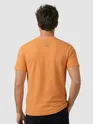 Orange Jacquard Striped T-Shirt