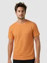 Orange Jacquard Striped T-Shirt