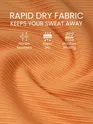 Orange Jacquard Striped T-Shirt