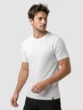 White Jacquard Striped T-Shirt