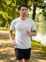 White Jacquard Striped T-Shirt
