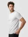 White Jacquard Striped T-Shirt