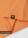 Orange Jacquard Striped T-Shirt