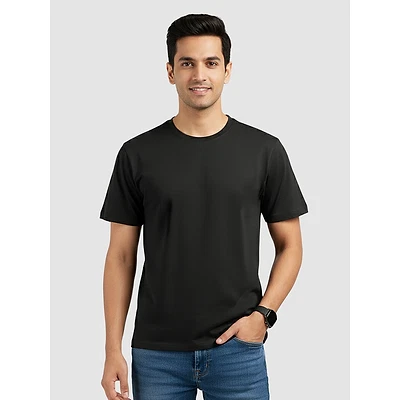 Buy stylish plain t-shirts for men online, 