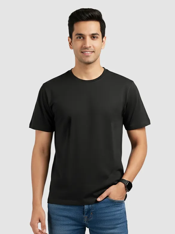 Buy stylish plain t-shirts for men online, 