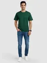 Bottle Green Plain T-Shirt