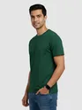 Bottle Green Plain T-Shirt